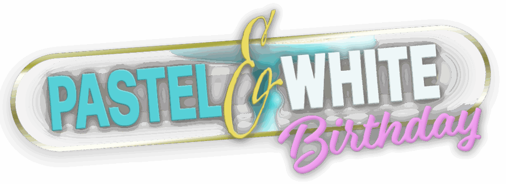 Pastel and White title